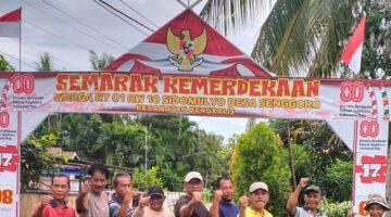 Warga Sidomulyo Gelar Perayaan 17 Agustus dengan Semangat Gotong Royong dan Nasionalisme