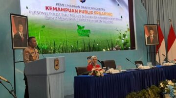 Ratusan Personel Polri Ikuti Pelatihan Public Speaking di Polda Riau