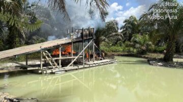 Polres Indragiri Hulu Gelar Razia PETI Sepanjang Sungai Indragiri, Tegaskan Komitmen Lindungi Lingkungan