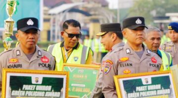 Personel Polres Siak Raih Apresiasi Green Policing Award Polda Riau 2025