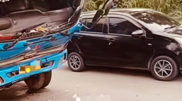 Kecelakaan Beruntun di Jalan Arengka Air Hitam, Bayi 1 Bulan Terlempar