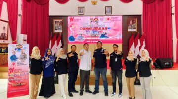 Polres Siak Gelar Donor Darah Serentak Peringati HUT Humas Polri ke-74, 22 Kantong Darah Disumbangkan ke PMI