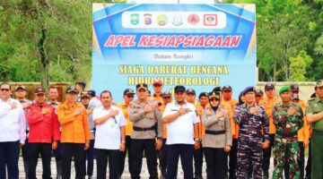 Apel Siaga Darurat Bencana Hidrometeorologi di Siak, Kapolres dan Wakil Bupati Tekankan Sinergi Lintas Sektor