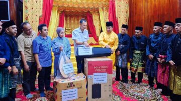 LAMR Kepulauan Meranti Terima Bantuan Peralatan Kesenian dari PT Pelindo