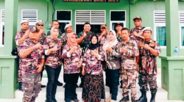 Danramil 05/Bukit Batu Sambut Akrab KB-FKuPPI Rayon 06/PWK Sabak KB-FKPPI Perkuat Silaturahmi dan Sinergi Sosial Antar Dua Wilayah Kodim Siak dan Bengkalis