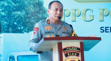 Kapolda Riau Resmikan SPPG Polres Meranti, Distribusi MBG Jangkau 1.469 Anak