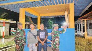 Demi Kenyamanan Warga, Personil Koramil 04/Kubu Giat Partoli Siskamling.