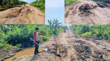 M. Rozali Bersyukur Jalan Desa Sadar Jaya Mulai Diperkeras, Warga Harap Pembangunan Berlanjut