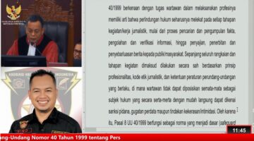MK Perkuat Posisi Dewan Pers dan Kode Etik Jurnalistik Dalam Menyelesaikan Sengketa Karya Pemberitaan 