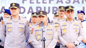 Satgas Jembatan Merah Putih Presisi: Kapolda Bersama Wakapolda Riau Lepas 250 Personel