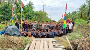 Dari Doa Ke Aksi Polres meranti Hadir Bangun Jembatan Sekolah Di Pelosok Meranti