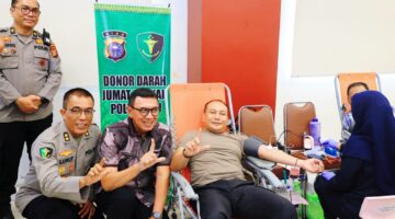 Bakti Kesehatan: Polda Riau Gelar Donor Darah dalam rangka Jumat Berkah