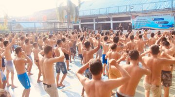 Lapas llA Pekanbaru Jaga Kebugaran dan Kedisiplinan, Ratusan Warga Binaan Semangat Ikuti Senam Pagi