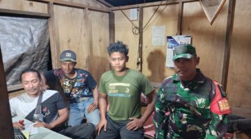 Babinsa Koramil 04/Kubu Ajak Warga Aktifkan Siskamling