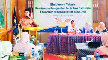 Balai Bahasa Provinsi Riau Laksanakan Bimtek Penulisan Buku Cerita Anak Bersama LAMR Kepulauan Meranti 