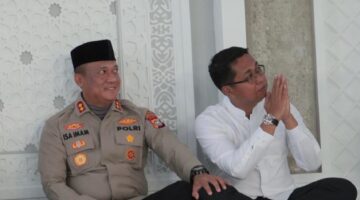 Kapolres Bersama Wabup Rohil Hadiri Dan Lepas Keberangkatan Calon Haji Panipahan.