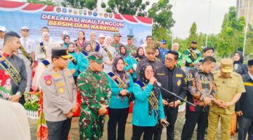 Semangat Kolaborasi: Polda Riau dan Pemprov Gelar Apel Satgas Anti Narkoba, IBU-IBU Panipahan Diangkat Jadi Duta