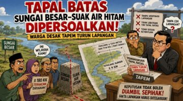 Tapal Batas Sungai Besar–Suak Air Hitam Dipersoalkan, Warga Desak Tapem Turun Lapangan