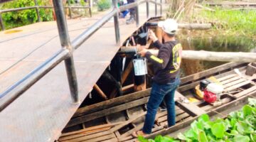 SINERGI POLRI-WARGA, JEMBATAN PRESISI TELUK MERANTI 80% RAMPUNG