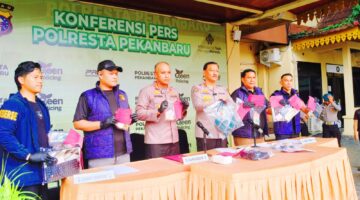 WANITA BERINISIAL AF IKUT DIAMANKAN, POLISI BEKUK 4 TERDUGA PEMBUNUHAN LANSIA PEKANBARU 