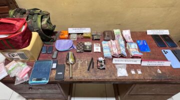 Polsek Bangko Sita Sabu 43,3 Gram Dan Ratusan Amunisi Kaliber Berbeda.