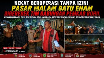 Izin Tak Ada, Pasar Malam Batu Enam Terancam Dibubarkan
