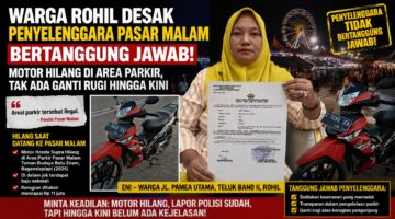 Motor Hilang di Pasar Malam Batu Enam, Warga Rohil Pertanyakan Tanggung Jawab Penyelenggara