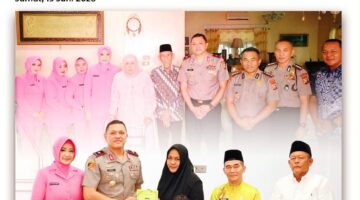 Jelang HUT Bhayangkara ke-80 Wakapolda Riau Jenguk Keluarga Almarhum AIPDA