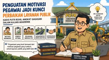 Penguatan Motivasi Pegawai Jadi Kunci Perbaikan Layanan Publik, Kadis PUPR Rohil Angkat Gagasan dalam Kajian Akademik