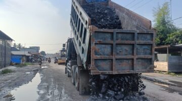 PEMKAB Rohil dan PT JATIM Bersinergi Percepat Perbaikan Jalan Sudirman–Pelita Kuba