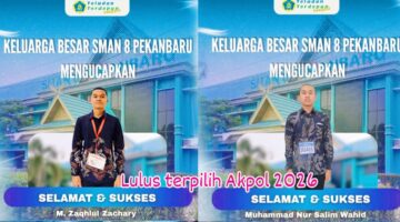 Kebanggaan Riau, 2 Alumni SMAN 8 Pekanbaru Lolos Akpol 2026