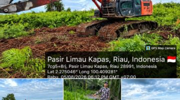 Diduga Zona Hijau Dirambah, Tim Media Temukan Alat Berat Dan BBM Bersubsidi Di Sungai Daun.