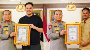 Kapolda Riau Anugerahkan Penghargaan ke Yayasan Putra Peduli dan Harmoni Nusa