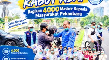 4.000 Masker Dibagikan Nakes untuk Lindungi Warga dari Asap